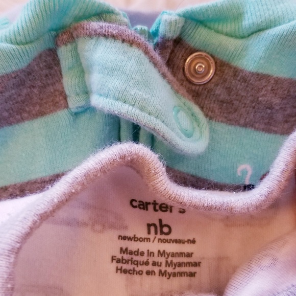 8 Pairs Newborn Footed Pajamas - Picture 2 of 2